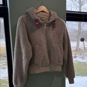 lululemon athletica Brown Sherpa Hoodie